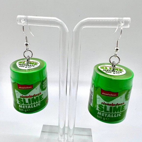 Slime Earrings - Nickelodeon Green Slime Earrings - Mini Brands Earrings - Picture 1 of 6
